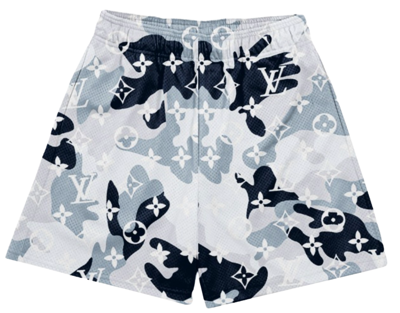 NAVY CAMO L V SHORTS