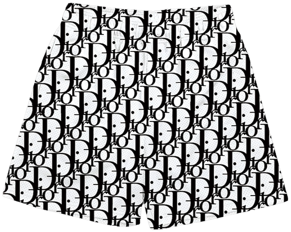 WHITE BLACK CD SHORTS