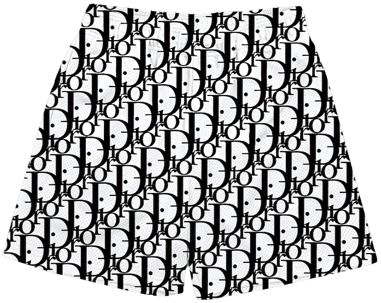 WHITE BLACK CD SHORTS