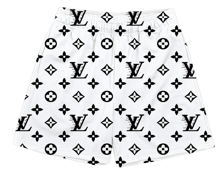 Unknown Mesh Shorts L V Black/White