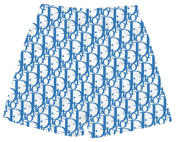 WHITE BLUE CD SHORTS