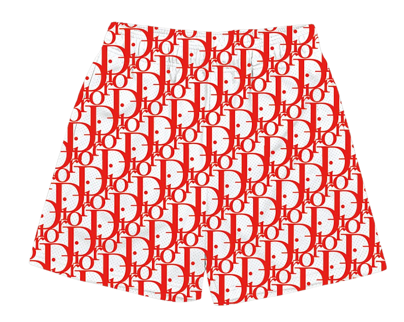 WHITE RED CD SHORTS